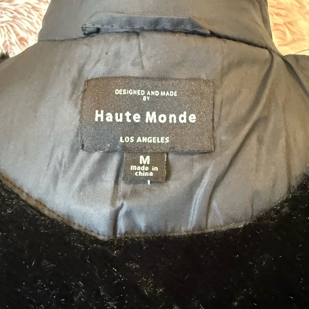 Haute Monde Black Quilted Puffer Jacket - Picture 8 of 13